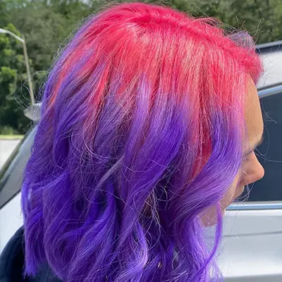 Stunning two-tone hair color work by Alex