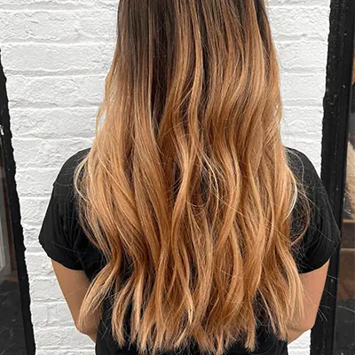 Beautiful color shift hair transformation at Alex's Magical Manes